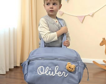Custom Duffel Bag : Personalized Chenille Yarn Letter Cheer & Dance Bag, Waterproof Pocket Bag, Dance Bag, Travel Bag, gifts for her