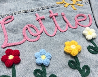 Personalized Name Denim Jacket: Custom Toddler Baby Jean Jacket Gift For Kids