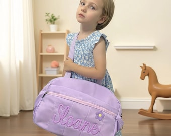 Custom Duffel Bag : Personalized Chenille Yarn Letter Cheer & Dance Bag, Waterproof Pocket Bag, Dance Bag, Travel Bag, gifts for her