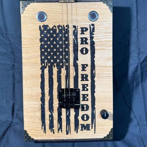 3 String Electric Cigar Box Guitar