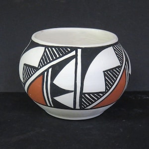 Acoma Pottery : Fantastic Historic Acoma Polychrome Olla
