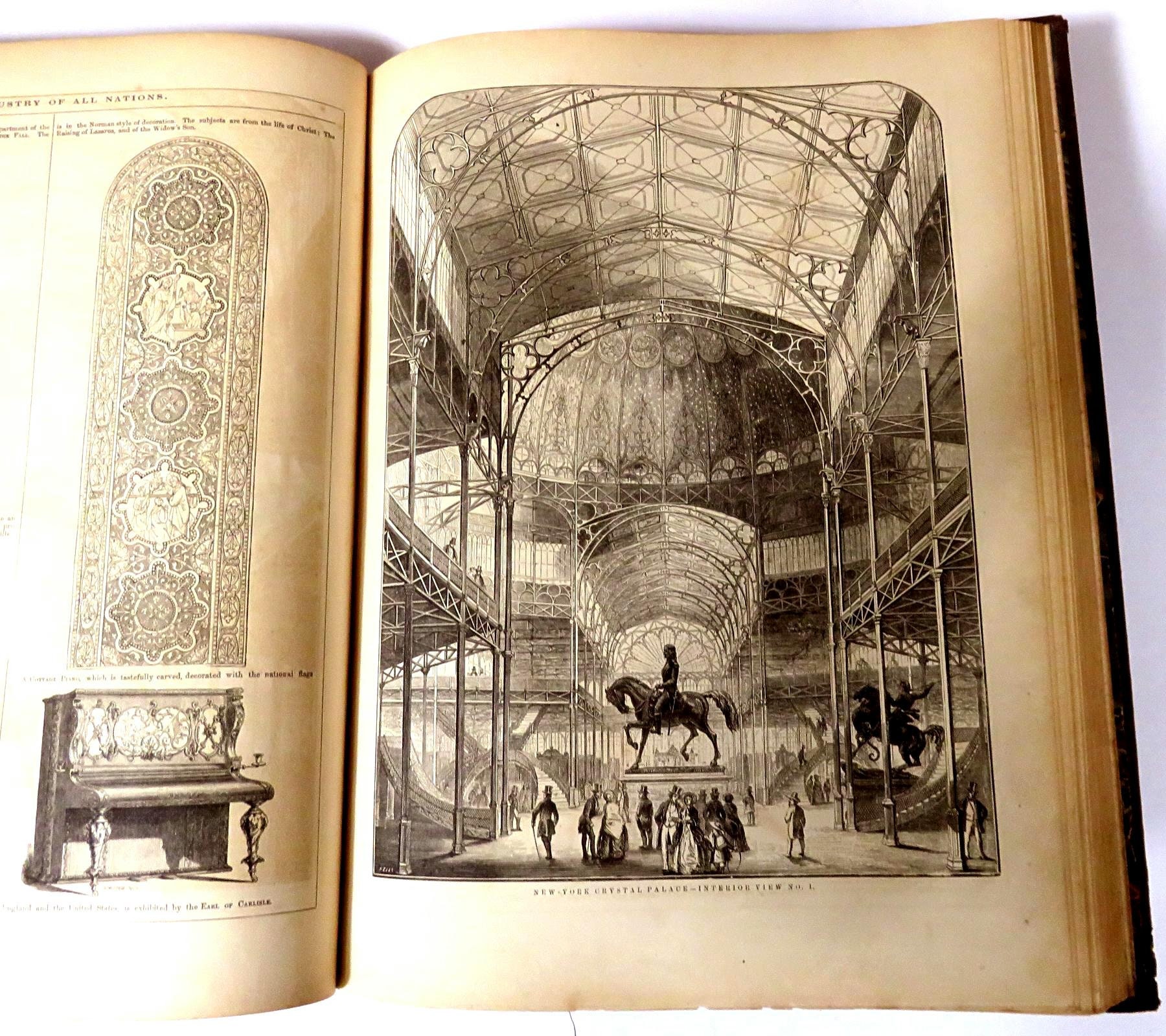 1854 BOOK CRYSTAL PALACE Exhibition New York500 -  India