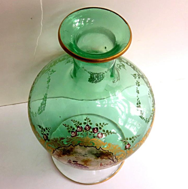 GLASS VASE9 vintage MuranoRenaissance hand Etsy