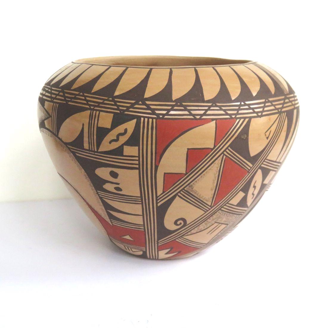 HOPI POLYCHROME Pottery,loretta Silas,vintage Handmade,hand Painted 5