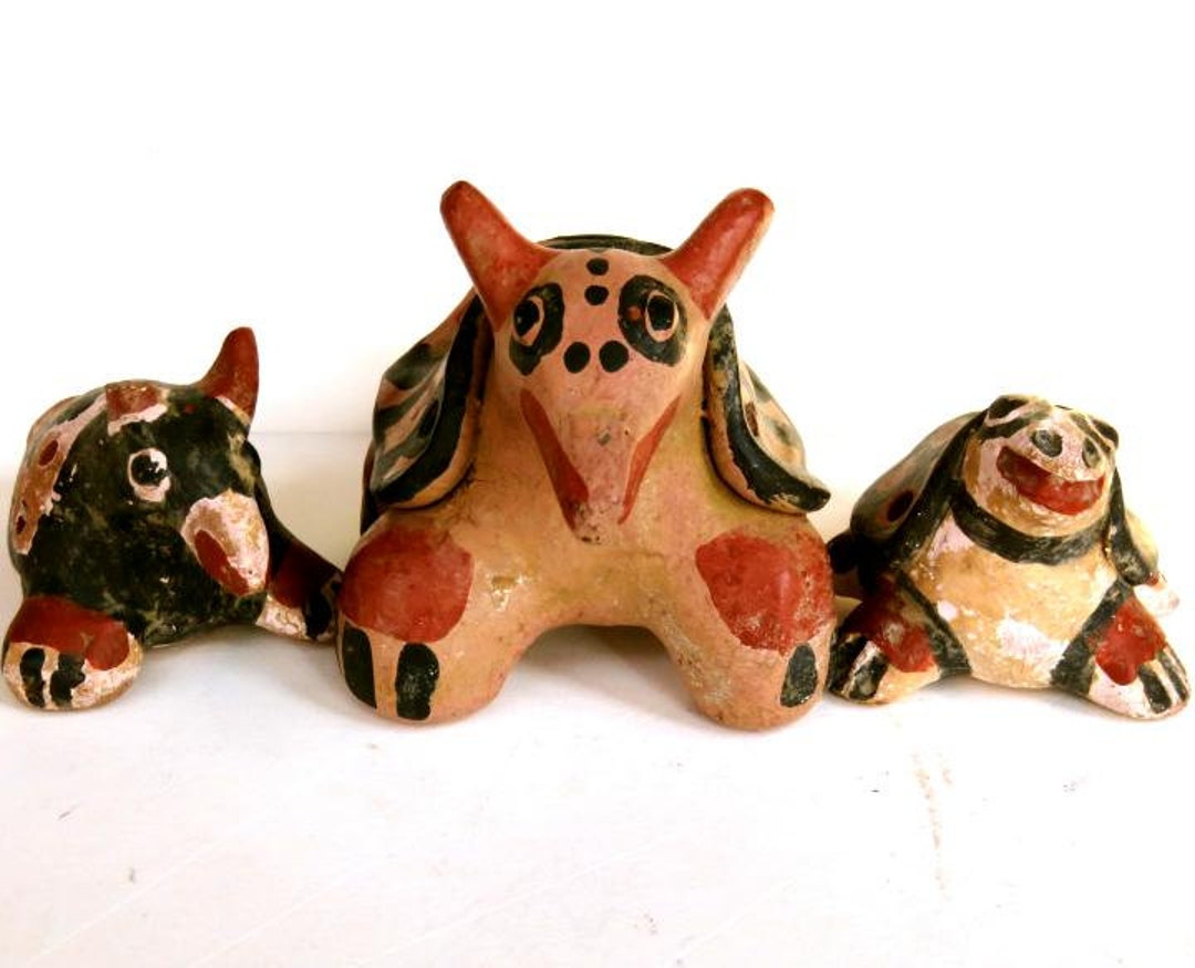 3 FOLK ART ANIMALS Mexicoarmadillobirdturtlehand Painted - Etsy 3 FOLK ART ANIMALS Mexicoarmadillobirdturtlehand Painted - Etsy