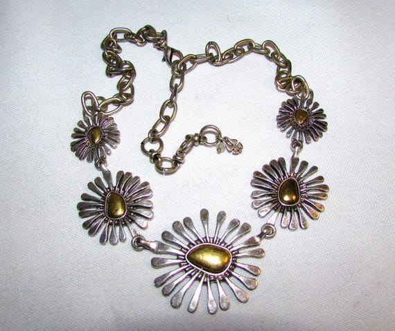 Reversable Multi Metals Statement Adjustable Neck… - image 1