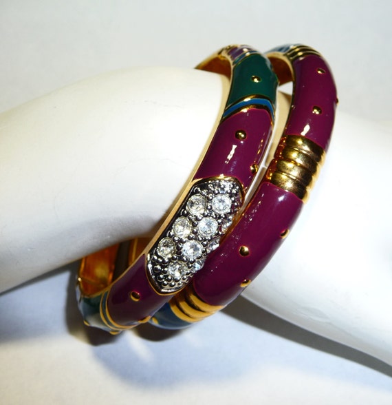 Joan Rivers Classics Collection Enameled Hinged Ba