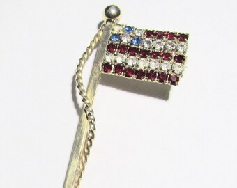 Vintage USA Pin, Patriotic Flag Pin, Stars and Stripes Brooch, American Flag Pin on Etsy by APURPLEPALM