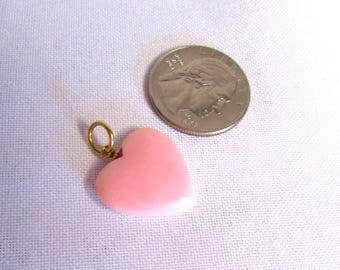 Pink Queen Conch Shell Heart Pendant 20mm on Etsy with APURPLEPALM