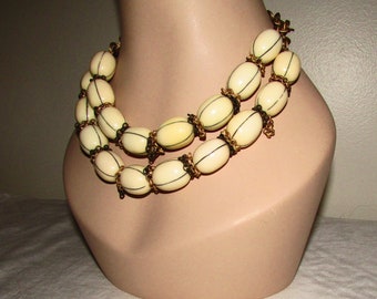 Huge Chunky Chico's Double Strand Bobble Necklace on Etsy