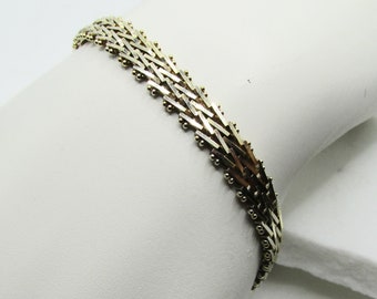 Lovely Iator Italy Gold and Sterling Silver Vermeil Fancy Link 7 1/4" 10 Grams Bracelet on Etsy by APURPLEPALM