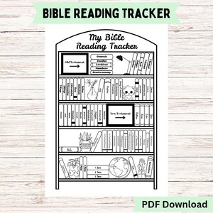 Bibellese-Tracker | Erhältlich in den Größen A4 und US Letter
