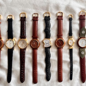 Orologio di lusso vintage da donna, orologio da donna in oro, orologio da polso in argento, orologio con diamanti, regalo per lei, orologio da polso in vera pelle