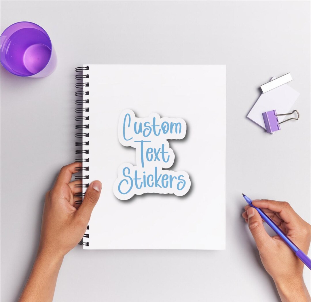 Custom Text Stickers L Build Your Own Stickers L Personalized Quotes ...