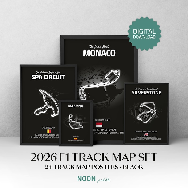 F1 Poster Packs - Etsy