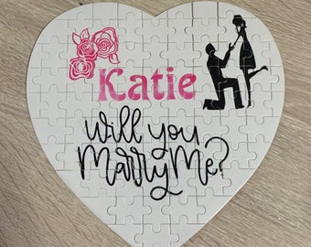 Marriage proposal heart puzzle