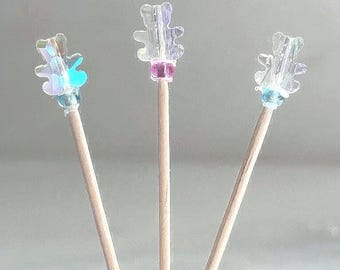 Bear Cupcake Toppers -Cocktail Picks - Set of 12