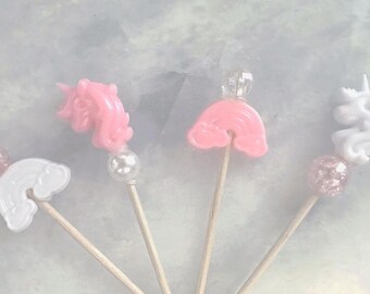Unicorn Cupcake Topper - Set of 12