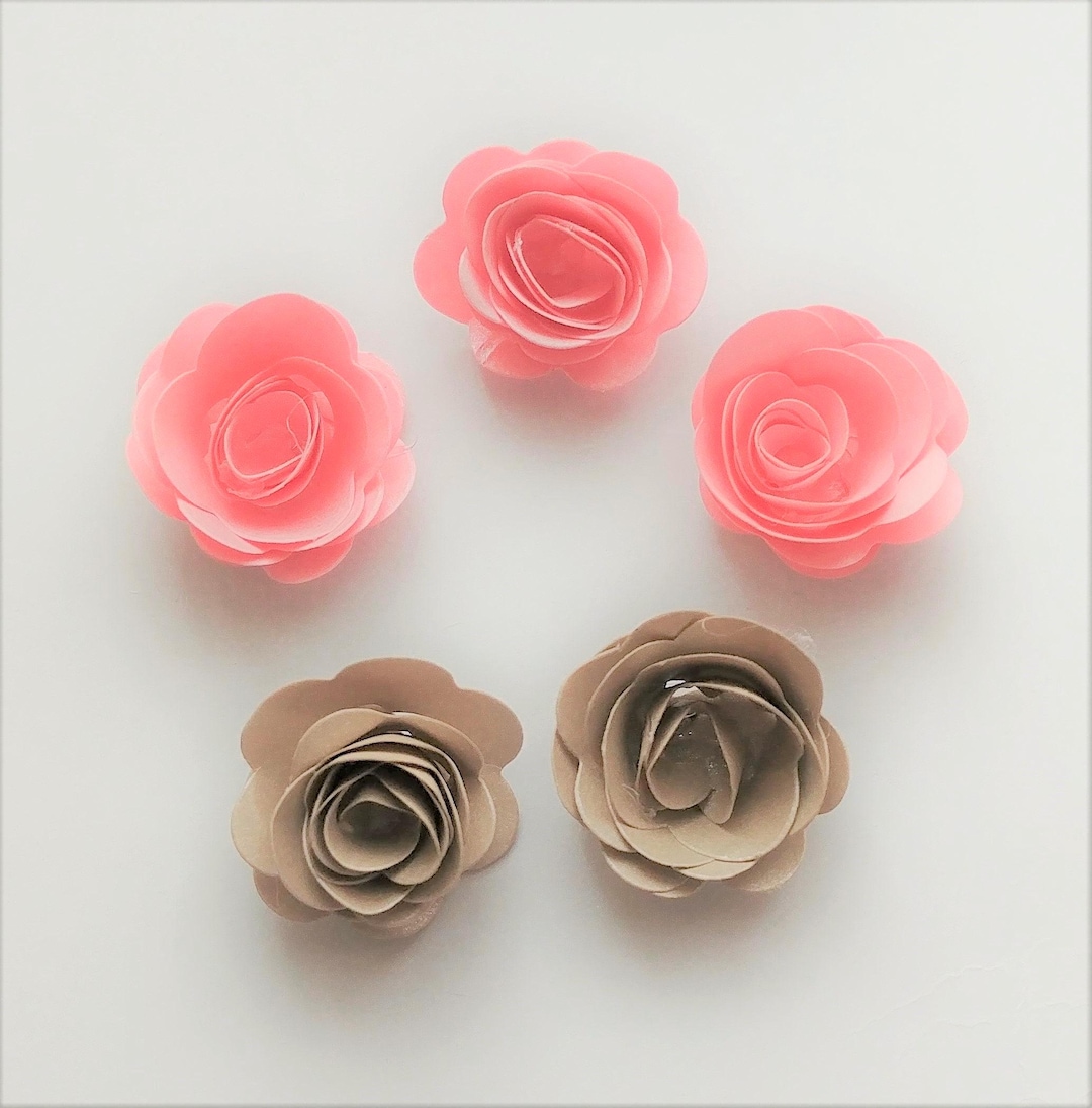Bright Paper Roses Paper Roses - Set of 10 - Etsy