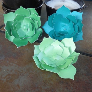 Paper succulents set of 5 image 5