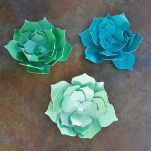 Paper succulents set of 5 image 3
