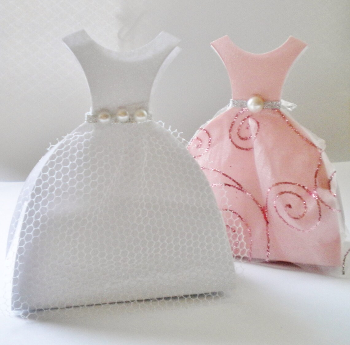 Dress Favor Boxes Set of 4 Etsy