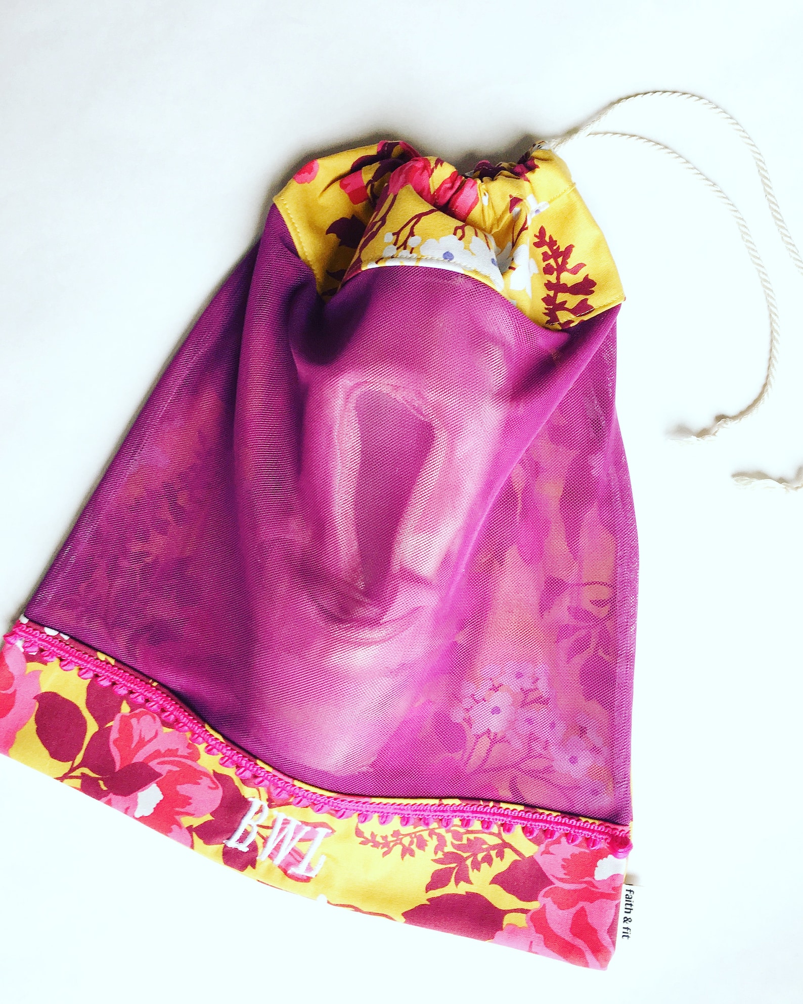 pointe shoe bag, ballet shoe bag, dance bag purple, yellow, ballerina bag