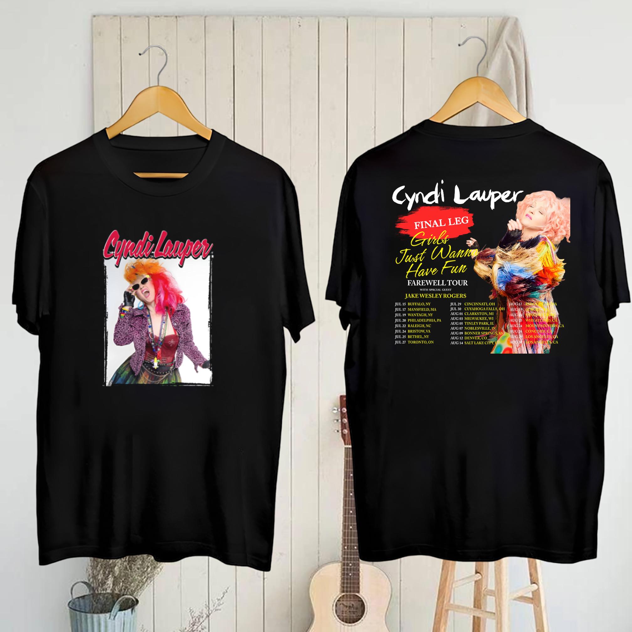 【未使用品】Cyndi Lauper Farewell Tour Tシャツ S シンディ ローパー Tシャツ CYNDI LAUPER TWELVE DEADLY GUNS