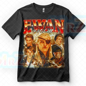 Bereit und benutzerdefinierte T-Shirt Ewan Mitchell Shirt Vintage T-Shirt Unisex für Erwachsene und Jugend Vintage Crewneck Bestseller Langarm und Hoodie