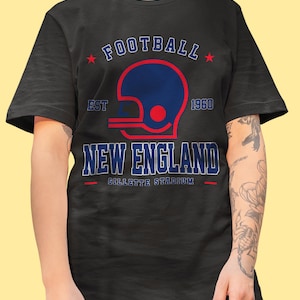 Vintage New England 1960 T-Shirt Football unisex adult , youth tee, sweatshirt