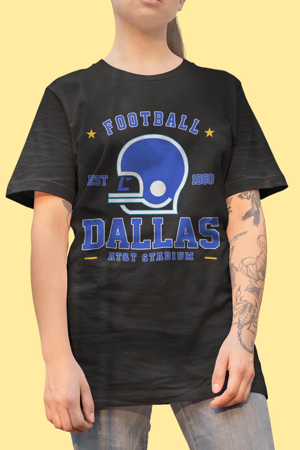 Vintage Dallas 1960 T-Shirt Football Unisex Adult , Youth Tee, Sweatshirt Trendy Fashion