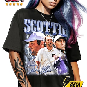 Camiseta vintage de Scottie Scheffler, camiseta de golf unisex