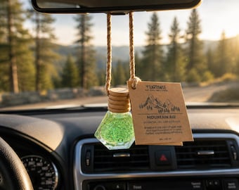 Mountain Air Car Diffuser - Hanging Mirror Diffuser, Clean Car Scent