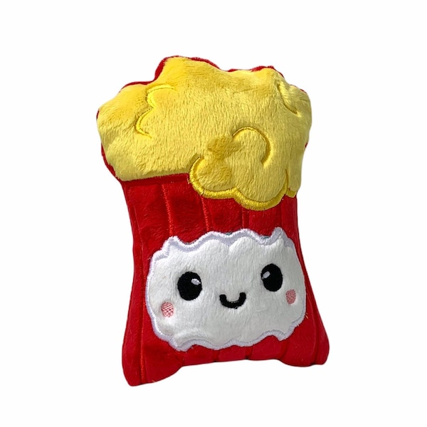 Popcorn Plush Toy | Stuffed Popcorn | Circus Plushie | Popcorn Stuffie | Pretend Food | Cute Kawaii Popcorn Plush | Movie Theater Toy