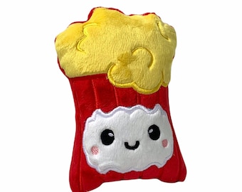 Popcorn Plush Toy | Stuffed Popcorn | Circus Plushie | Popcorn Stuffie | Pretend Food | Cute Kawaii Popcorn Plush | Movie Theater Toy