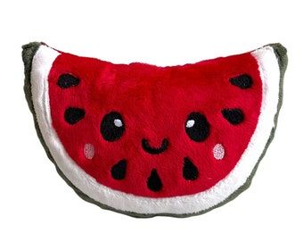 Watermelon Plush Toy | Garden Gift | Gift for Gardeners | Stuffed Watermelon | Melon Plush Toy | Nursery Decor |  Kawaii Plush Toy | Cute