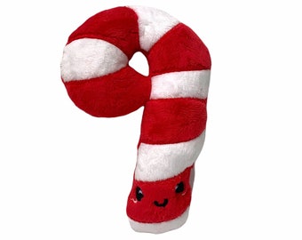 Candy Cane Plush Toy | Candycane Stuffie | Kawaii Candy Cane | Christmas Plush Toy | Candy Cane Stuffed Plush | Stocking Stuffer