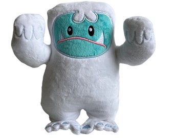 Small Yeti Plush: Handmade Minky Bigfoot Stuffed Toy