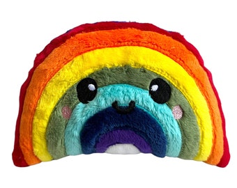 Rainbow Plush Toy | Pride Gift | Rainbow Stuffie | Rainbow Baby Gift | Gay Pride | Gifts for Him | Gifts for Her | Nursery Decor | New Baby