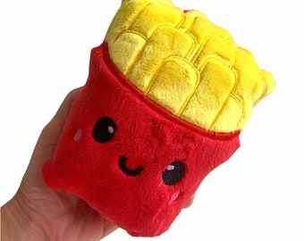 French Fry Plush Toy | Stuffed French Fries | Fried Chips | French Fries | Cute Kawaii Plush Food | Gifts for Him | Gifts for Her | Under 20