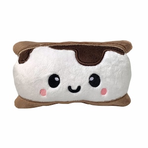 Smore Plush Toy | Stuffed Smores | Kawaii Smore Toy | Marshmallow Stuffie | S'more Cute Plushie | Gifts for Him | Gifts for Her | New Baby