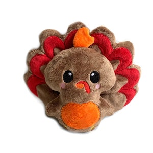 Turkey Plush | Stuffed Turkey Toy | Thanksgiving Decor | Cute Kawaii Plushie | Turkey Centerpiece | Turkey Decoration | First Thanksgiving