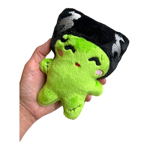 Bride Frankenstein Plush Toy: Spooky Goth Halloween Decor