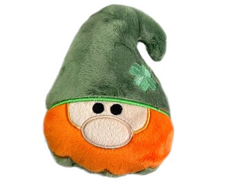St Patrick's Day Leprechaun Gnome: Minky Shamrock Decor