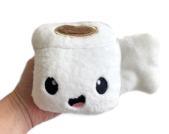 Toilet Paper Plush | Stuffed Toilet Paper | Loo Paper Plush | Gag Gift | White Elephant Gift | Stocking Stuffer | Kawaii Toilet Paper