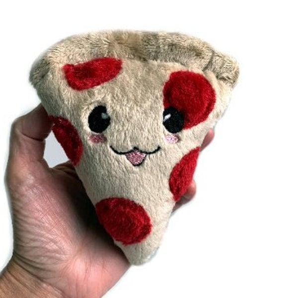 Pizza Stuffed Plush | Playfood | Pretend Pizza Toy | Kawaii Pizza Pie | Cute Food Plush | New Baby Gift | Pepperoni Pizza | Pizza Plushie