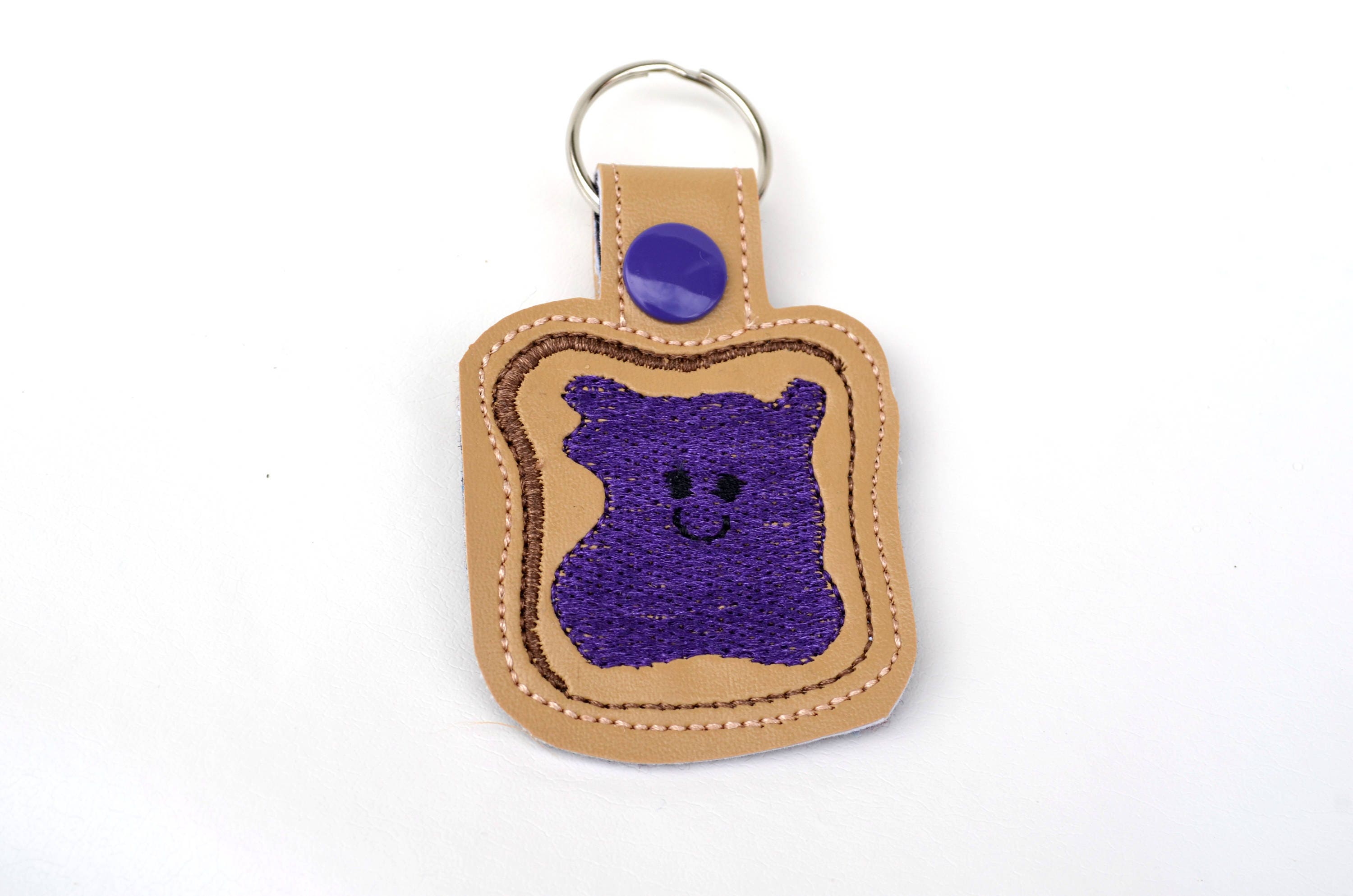 PB&J Keychain Peanut Butter and Jelly Keychain Best Friend Etsy