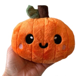Plush Pumpkin | Stuffed Pumpkin Plush | Halloween Decor | Stuffie Halloween Pumpkin | Jackolantern Plush | Punkin | Toy Pumpkin | Playfood