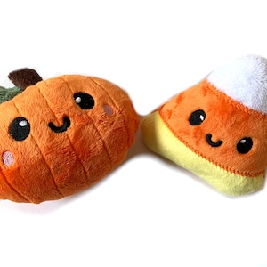 Halloween Plushie Candycorn Stuffed Toy Pumpkin Plush Toy Gift Set Fall Decor Halloween Decor Halloween Plush Toys Playfood zdjęcie 2