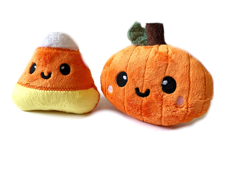 Halloween Plushie Candycorn Stuffed Toy Pumpkin Plush Toy Gift Set Fall Decor Halloween Decor Halloween Plush Toys Playfood zdjęcie 3